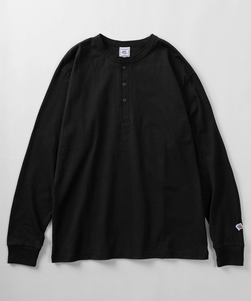 JEMORGAN（ジェーイーモーガン）の「【87】【JEMORGAN/ジェーイーモーガン】ワンポイントワッペン ヘビーウェイト ヘンリーネック ロングスリーブTシャツ/無地T/インナーウェア（Tシャツ/カットソー・メンズ・ベージュ/ネイビー/グレー/ブラック/オフホワイト・M/L/XL）」の11枚目の写真