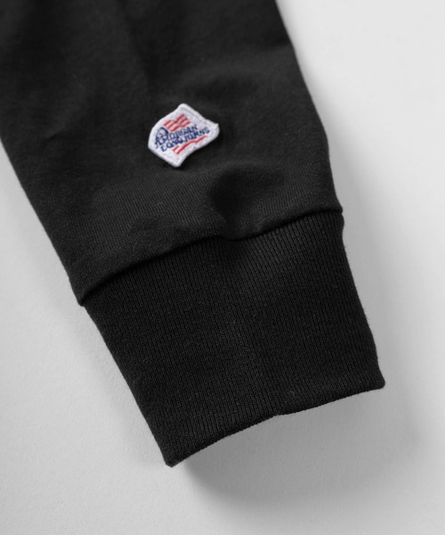 JEMORGAN（ジェーイーモーガン）の「【87】【JEMORGAN/ジェーイーモーガン】ワンポイントワッペン ヘビーウェイト ヘンリーネック ロングスリーブTシャツ/無地T/インナーウェア（Tシャツ/カットソー・メンズ・ベージュ/ネイビー/グレー/ブラック/オフホワイト・M/L/XL）」の7枚目の写真