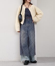 mystic | シアーチェックキャミワンピース(ワンピース)