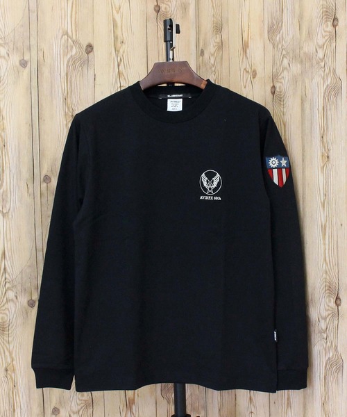 AVIREX(アヴィレックス)の「EMB FLYING TIGER L/S T-SHIRT(Tシャツ/カットソー・メンズ・ホワイト/ブラック/オリーブ・M/L/XL/XXL)」の8枚目の写真