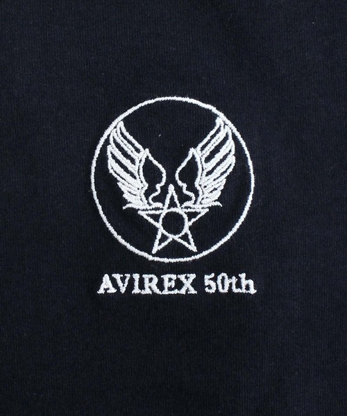 AVIREX(アヴィレックス)の「EMB FLYING TIGER L/S T-SHIRT(Tシャツ/カットソー・メンズ・ホワイト/ブラック/オリーブ・M/L/XL/XXL)」の13枚目の写真