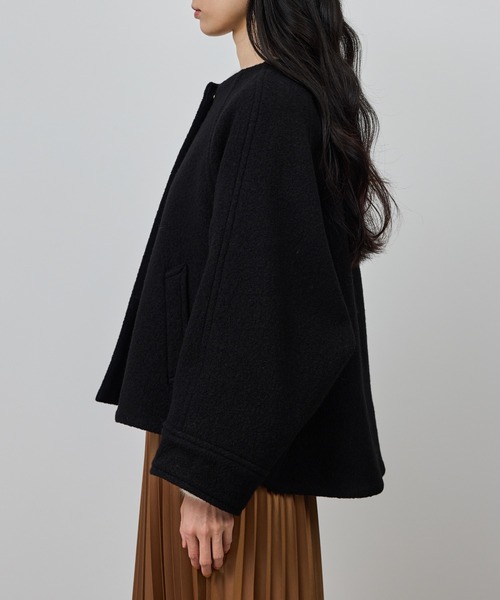 圧縮ウールコクーンショート丈コート/Bellandi(ベランディ)（ブルゾン