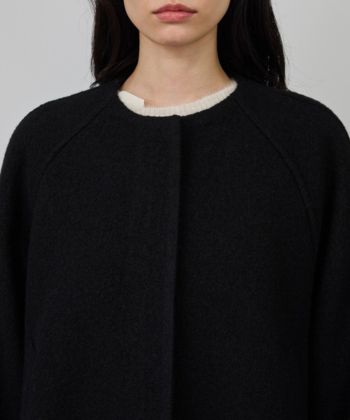 ROPE'(ロペ)の「圧縮ウールコクーンショート丈コート/Bellandi(ベランディ)(ブルゾン・レディース・ブラック/ダークブラウン・36/38)」の15枚目の写真