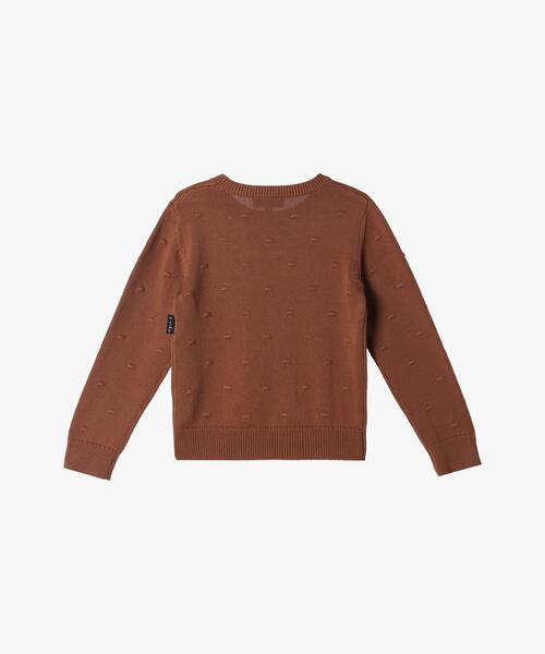 agnes b.（アニエスベー）の「キッズ ドット コットン 長袖 ニットプルオーバー（ニット/セーター・キッズ・ピンクゴールド・12YEAR/4YEAR/6YEAR/8YEAR/10YEAR）」の2枚目の写真