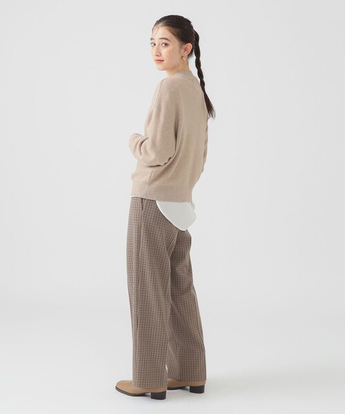 B:MING by BEAMS（ビーミングバイビームス）の「アンゴラ混 ストレッチ ニット プルオーバー (手洗い可)（ニット/セーター・レディース・ライトベージュ/ネイビー/ブルー/オフホワイト・ONE SIZE）」の21枚目の写真