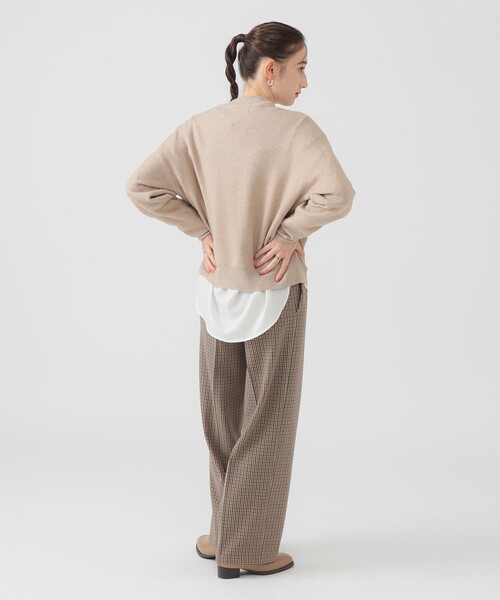 B:MING by BEAMS（ビーミングバイビームス）の「アンゴラ混 ストレッチ ニット プルオーバー (手洗い可)（ニット/セーター・レディース・ライトベージュ/ネイビー/ブルー/オフホワイト・ONE SIZE）」の22枚目の写真