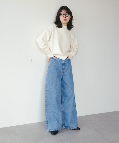 B:MING by BEAMS(ビーミングバイビームス)の「アンゴラ混 ストレッチ ニット プルオーバー(ニット/セーター・レディース・ライトベージュ/ネイビー/ブルー/オフホワイト・ONE SIZE)」の13枚目の写真