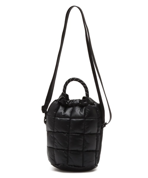 NIKE(ナイキ)の「NIKE NK NSW PUFFLE TINY TOTE / ナイキ NSW パッフル タイニー トート 【SP】(トートバッグ・メンズ・ブラック/ピンク/ベージュ・ONE SIZE)」の6枚目の写真