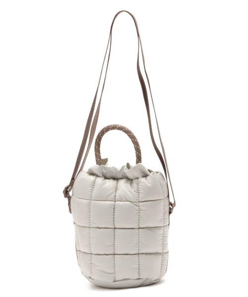 NIKE(ナイキ)の「NIKE NK NSW PUFFLE TINY TOTE / ナイキ NSW パッフル タイニー トート 【SP】(トートバッグ・メンズ・ブラック/ピンク/ベージュ・ONE SIZE)」の9枚目の写真
