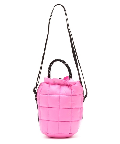 NIKE(ナイキ)の「NIKE NK NSW PUFFLE TINY TOTE / ナイキ NSW パッフル タイニー トート 【SP】(トートバッグ・メンズ・ブラック/ピンク/ベージュ・ONE SIZE)」の12枚目の写真