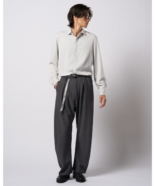 wjk(ダヴルジェイケイ)の「fly front shirt(シャツ/ブラウス・メンズ・ライトグレー/ブラック・SMALL/MEDIUM/LARGE/X-LARGE)」の14枚目の写真