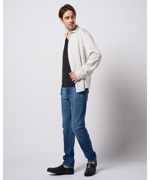 wjk(ダヴルジェイケイ)の「fly front shirt(シャツ/ブラウス・メンズ・ライトグレー/ブラック・SMALL/MEDIUM/LARGE/X-LARGE)」の19枚目の写真