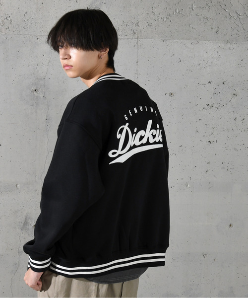 Dickies(ディッキーズ)の「【neos】GENUINE DICKIES ジェニュイン ディッキーズ ロゴ 刺繍 ポンチ スタジアム ジャンパー(スタジャン・メンズ・チャコールグレー/ブラック/グリーン・MEDIUM/LARGE/X-LARGE)」の6枚目の写真