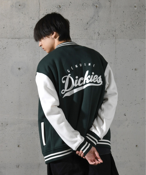 Dickies(ディッキーズ)の「【neos】GENUINE DICKIES ジェニュイン ディッキーズ ロゴ 刺繍 ポンチ スタジアム ジャンパー(スタジャン・メンズ・チャコールグレー/ブラック/グリーン・MEDIUM/LARGE/X-LARGE)」の10枚目の写真