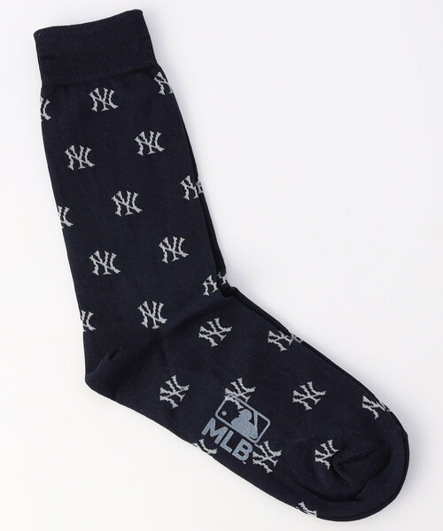 FREAK'S STORE(フリークスストア)の「MLB/メジャーリーグベースボール 200 MLB MONO SOCKS/200 エムエルビー モノソックス(ソックス/靴下・レディース・ブラウン/ネイビー・ONE SIZE)」の2枚目の写真