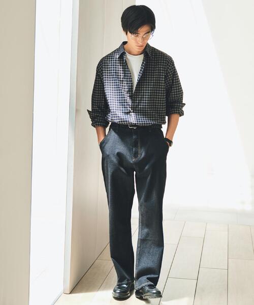 THE SHOP TK （ザ ショップ ティーケー ）の「◆チェック＆ストライプ アソート長袖シャツ【洗濯機OK】（シャツ/ブラウス・メンズ・ブラウン系その他3/ネイビー系1/ブラウン系その他2/ブルーグリーン・02/03/04）」の8枚目の写真