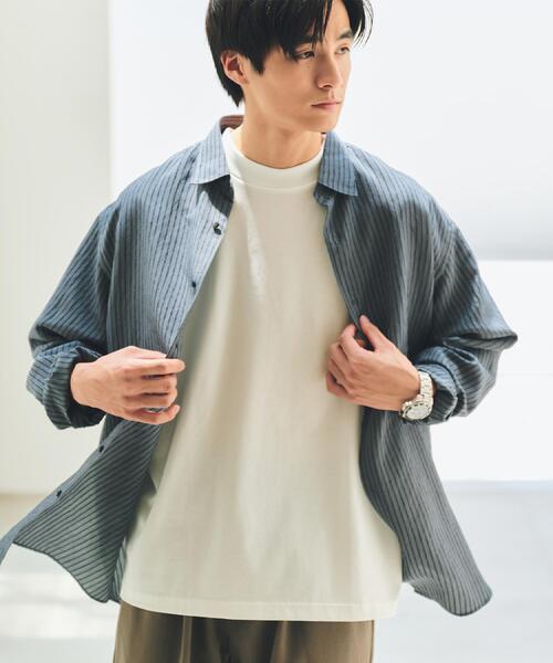 THE SHOP TK （ザ ショップ ティーケー ）の「◆チェック＆ストライプ アソート長袖シャツ【洗濯機OK】（シャツ/ブラウス・メンズ・ブラウン系その他3/ネイビー系1/ブラウン系その他2/ブルーグリーン・02/03/04）」の9枚目の写真