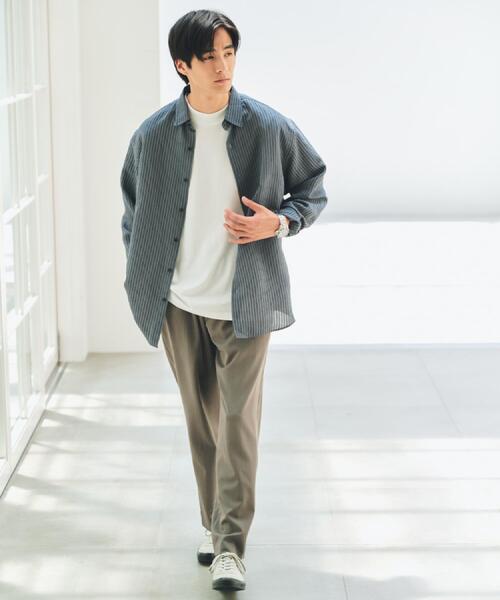 THE SHOP TK （ザ ショップ ティーケー ）の「◆チェック＆ストライプ アソート長袖シャツ【洗濯機OK】（シャツ/ブラウス・メンズ・ブラウン系その他3/ネイビー系1/ブラウン系その他2/ブルーグリーン・02/03/04）」の12枚目の写真