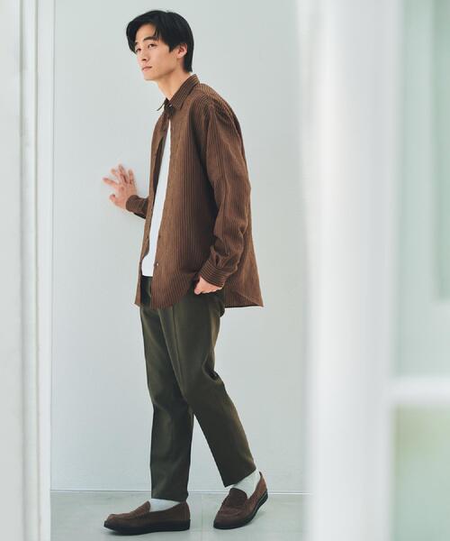 THE SHOP TK （ザ ショップ ティーケー ）の「◆チェック＆ストライプ アソート長袖シャツ【洗濯機OK】（シャツ/ブラウス・メンズ・ブラウン系その他3/ネイビー系1/ブラウン系その他2/ブルーグリーン・02/03/04）」の16枚目の写真