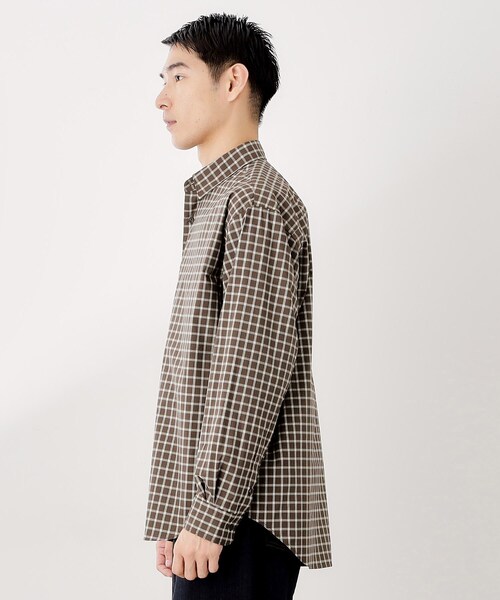 THE SHOP TK （ザ ショップ ティーケー ）の「◆チェック＆ストライプ アソート長袖シャツ【洗濯機OK】（シャツ/ブラウス・メンズ・ブラウン系その他3/ネイビー系1/ブラウン系その他2/ブルーグリーン・02/03/04）」の17枚目の写真