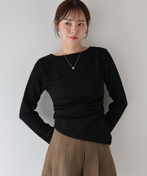 サイドタックジャガードカットソー