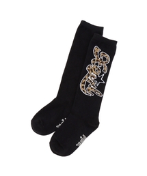 X-girl Stages | 総柄ロゴハイソックス(ソックス/靴下)