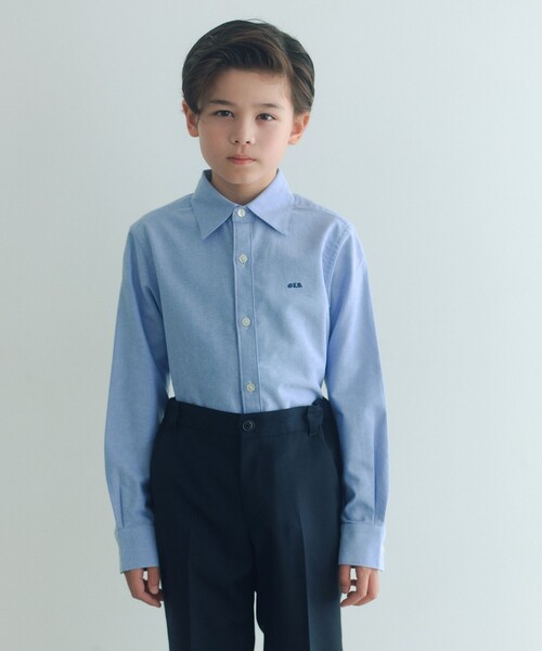green label relaxing（グリーンレーベルリラクシング）の「オックスシャツ / キッズ 140cm-160cm（シャツ/ブラウス・キッズ・ライトブルー/オフホワイト/イエロー・160cm/150cm/140cm）」の3枚目の写真