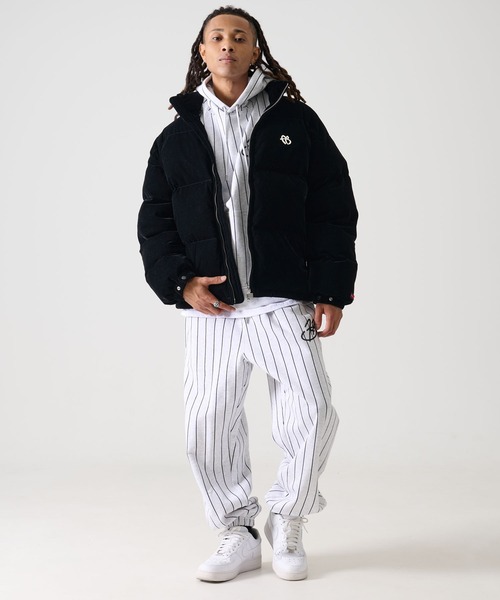 FUBU( フブ)の「FUBU フブ FBロゴ 長袖 ベロア 中綿 ジャケット ジャンパー(ダウンジャケット/コート・メンズ・ブラック/ブラウン・M/L/XL/XXL)」の7枚目の写真
