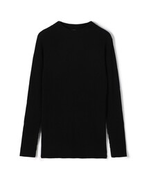 GALERIE VIE ブラック クルーネックセーター GALERIE VIE セーター ニット ファインウールクルーネックニット