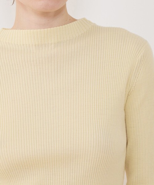 プルミエールウールリブ ボトルネックプルオーバー（ニット/セーター