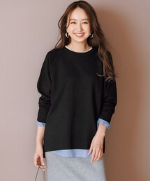 コットンカシミヤニット クルーネック
