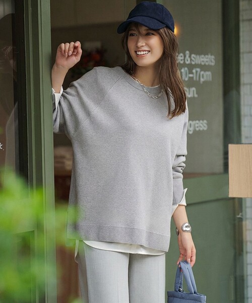 セール】コットンカシミヤニット クルーネック（ニット/セーター