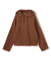 EDITION | アルパカシャギー フーディートップス(ニット/セーター)