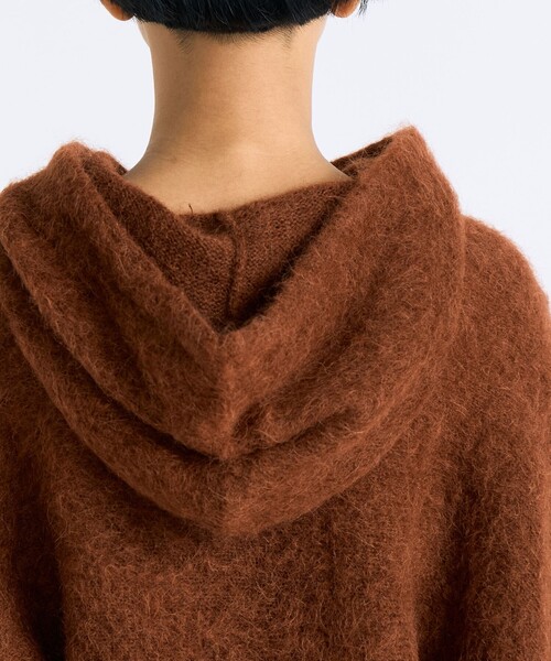 EDITION（エディション）の「アルパカシャギー フーディートップス（ニット/セーター・レディース・ブラウン系その他/ブラック・FREE）」の7枚目の写真