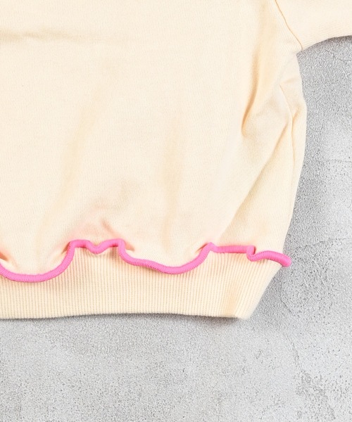 MARKEY'S（マーキーズ）の「マエウシロプリントトレーナー（スウェット・キッズ・オレンジ/サンドベージュ/オフホワイト/ライトブルー・80/90/95/100/110/120/130/140/150）」の20枚目の写真