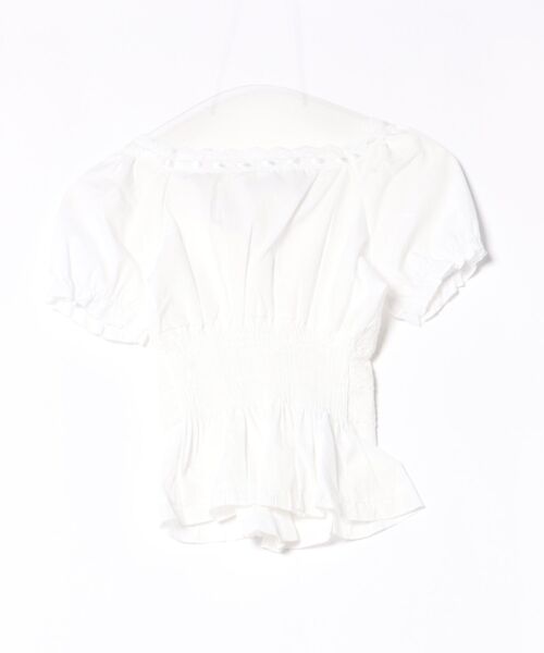 SPINNS（スピンズ）の「スクエアネック半袖ブラウス/リボン（シャツ/ブラウス・レディース・オフホワイト・ONESIZE）」の22枚目の写真