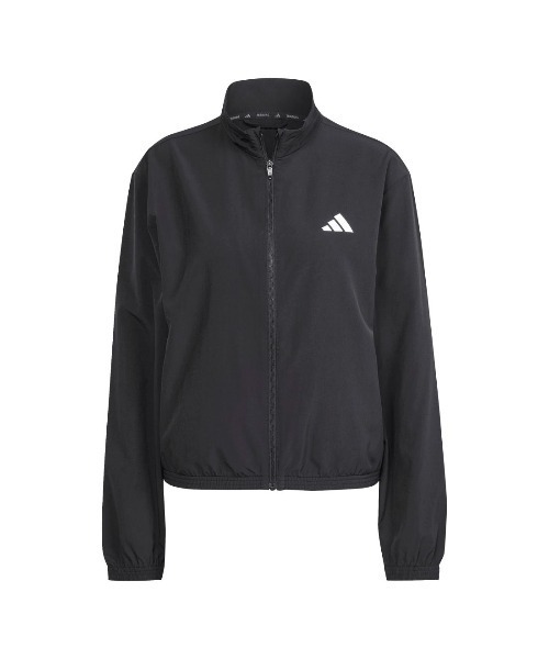 adidas(アディダス)の「アディダス adidas トレイン エッセンシャルズ スリーストライプス ウーブン ウォームアップジャケット(ジャージ・レディース・ベージュ/ブラック・S/M/L)」の11枚目の写真