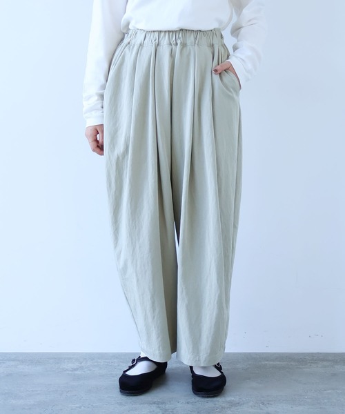 bulle de savon（ビュルデサボン）の「△ぼんたんパンツ（その他パンツ・レディース・ベージュ/チャコールグレー・FREE）」の2枚目の写真