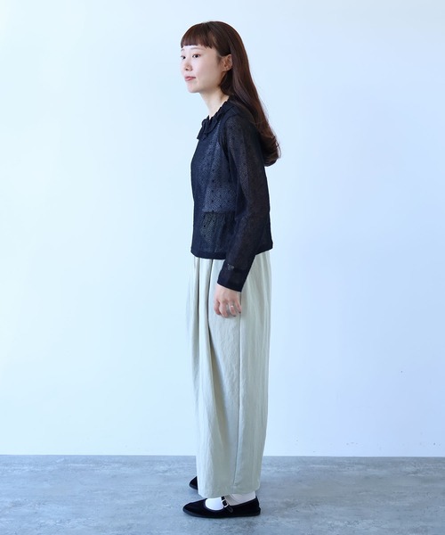 bulle de savon（ビュルデサボン）の「△ぼんたんパンツ（その他パンツ・レディース・ベージュ/チャコールグレー・FREE）」の6枚目の写真