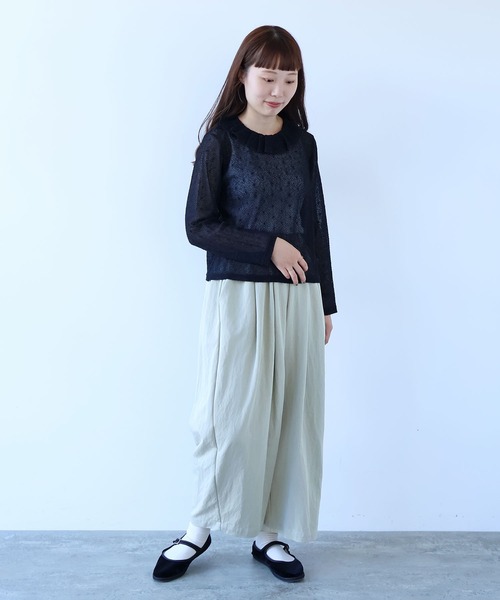 bulle de savon（ビュルデサボン）の「△ぼんたんパンツ（その他パンツ・レディース・ベージュ/チャコールグレー・FREE）」の9枚目の写真