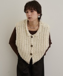 DFFUR.（ディフル）の「ウールブレンドロービングハンドニットベスト（ベスト）」