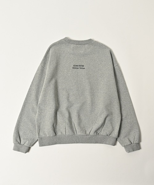 ADAM PATEK(アダムパテック)の「ADAMPATEK/logo crewneck/ベーシックロゴクルーネックスウェット(AP2524025)(スウェット・レディース・杢グレー/ブラック/ブラック系・1/2)」の14枚目の写真