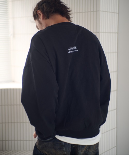 ADAM PATEK(アダムパテック)の「ADAMPATEK/logo crewneck/ベーシックロゴクルーネックスウェット(AP2524025)(スウェット・レディース・杢グレー/ブラック/ブラック系・1/2)」の19枚目の写真
