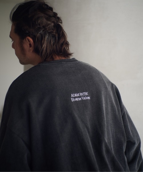 ADAM PATEK(アダムパテック)の「ADAMPATEK/logo crewneck/ベーシックロゴクルーネックスウェット(AP2524025)(スウェット・レディース・杢グレー/ブラック/ブラック系・1/2)」の9枚目の写真