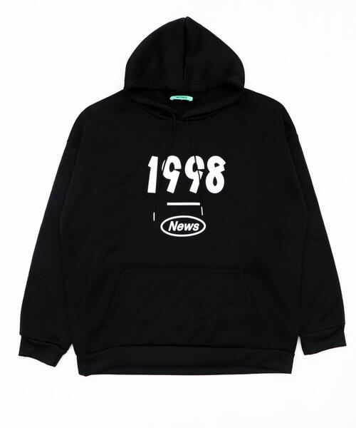 WOND（ウォンド）の「WOND/1998ロゴプリントパーカー（スウェット・レディース・ブラック・FREE）」の7枚目の写真