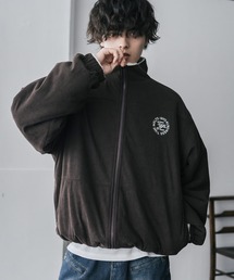 Rocky Monroe（ロッキーモンロー）の「新色追加 2Wayリバーシブル 両A面オーバーサイズワンポイントサークルロゴ刺繍スタンドネックボアブルゾン（ブルゾン）」