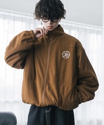 Rocky Monroe（ロッキーモンロー）の「新色追加 2Wayリバーシブル 両A面オーバーサイズワンポイントサークルロゴ刺繍スタンドネックボアブルゾン（ブルゾン）」