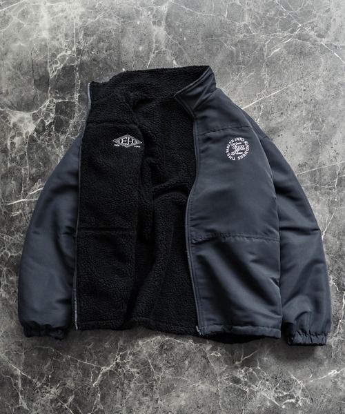 2Wayリバーシブル 両A面オーバーサイズワンポイントサークルロゴ