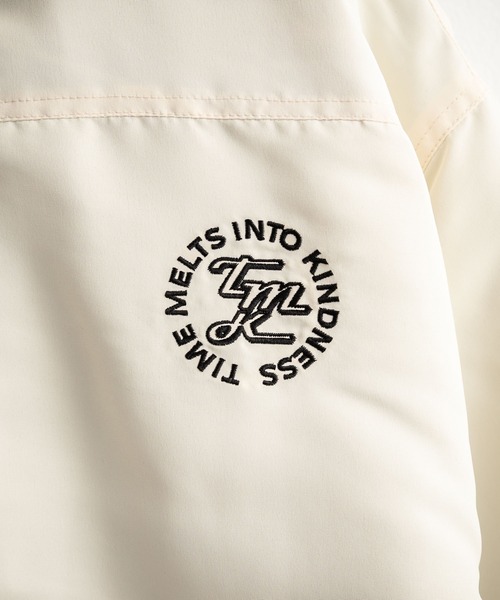 Rocky Monroe（ロッキーモンロー）の「新色追加 2Wayリバーシブル 両A面オーバーサイズワンポイントサークルロゴ刺繍スタンドネックボアブルゾン（ブルゾン・メンズ・グレー/ブラック/アイボリー/ワイン/チャコール/ネイビー/ブラウン/ブラック系/ベージュ・M/L/XL）」の18枚目の写真