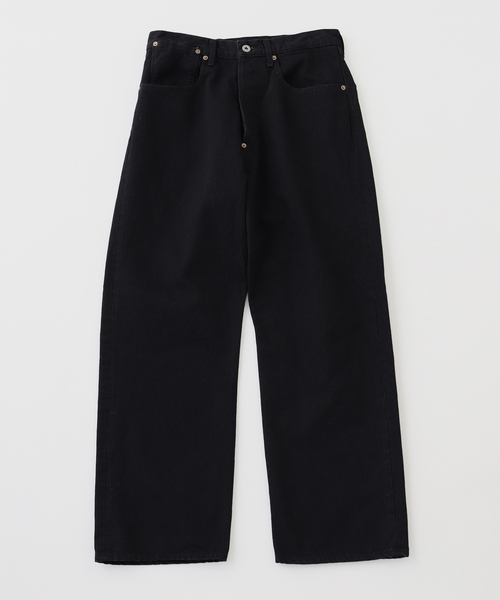 refomed(リフォメッド)の「refomed / リフォメッド RIGHT HANDED DENIM PANTS OW / REPT-027(デニムパンツ・メンズ・ブラック/ネイビー・2/3)」の1枚目の写真